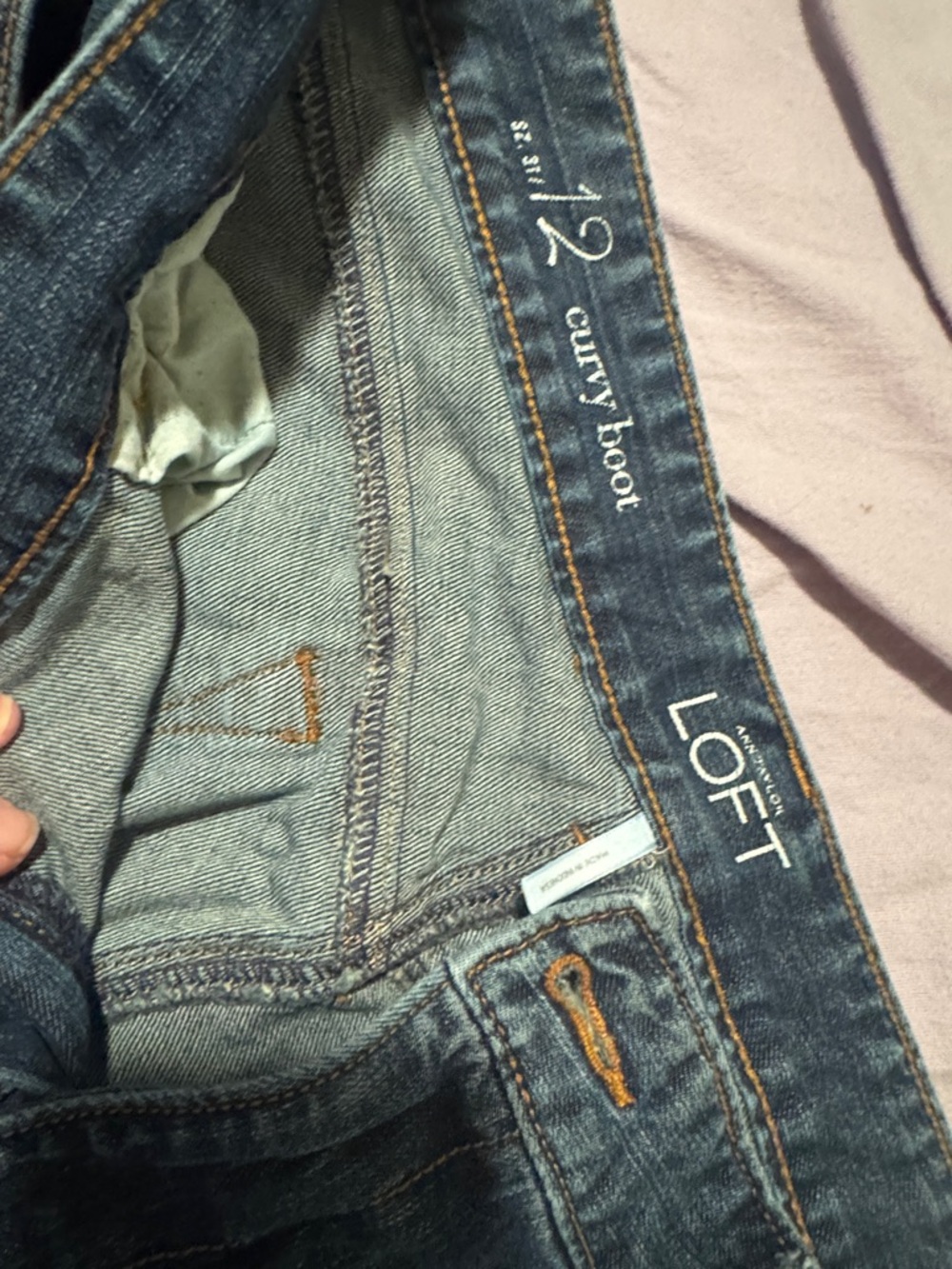 LOFT Curvy Boot Jeans